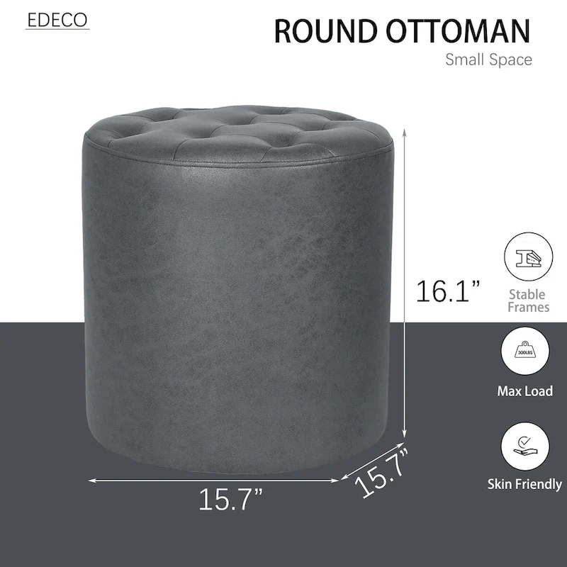 Adeco Upholstered Ottoman