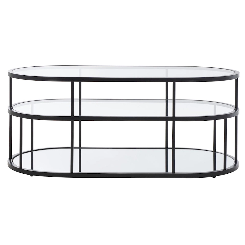 SAFAVIEH Frederica 3 Shelf Coffee Table - 42 L x 21 D x 17 H - 42Wx21Dx17H