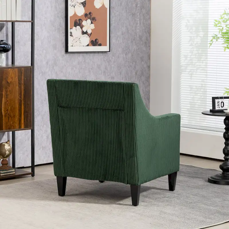 Emerald 26.77 Upholstered Arm Chair with Scooped Arms