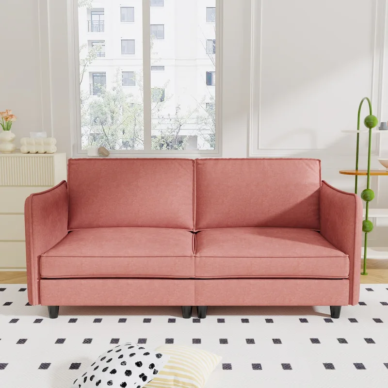 Hadley 74.27 Loveseat Sofa with Mid-Century Modern Design