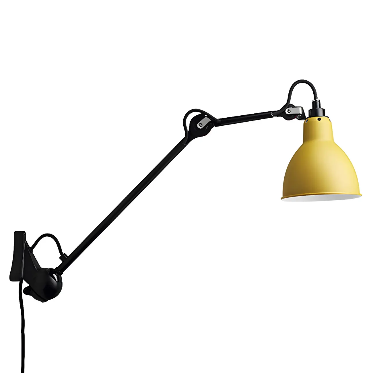 Industrial Metal Black Adjustable Swing Arm Wall Light