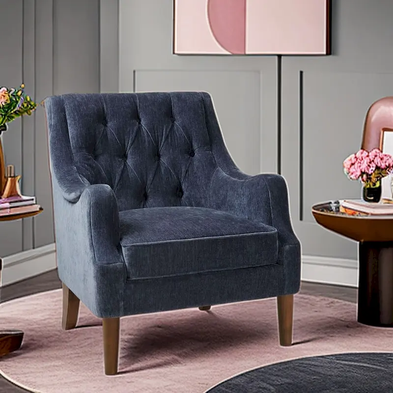 Modern Button Tufted Accent Chair