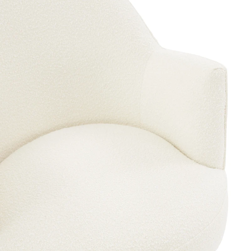 SAFAVIEH Couture Nver Swivel Accent Chair - 26 In. W x 32 In. D x 31 In. H - 26Wx32Dx31H