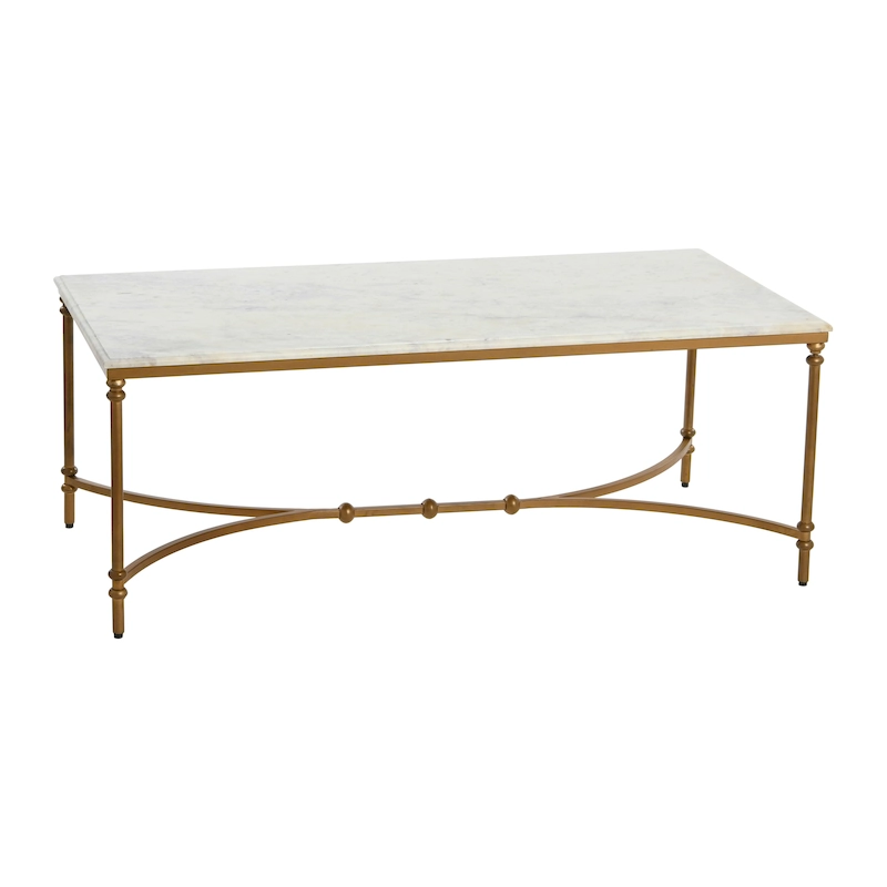 Libertine Genuine Marble and Metal Coffee Table