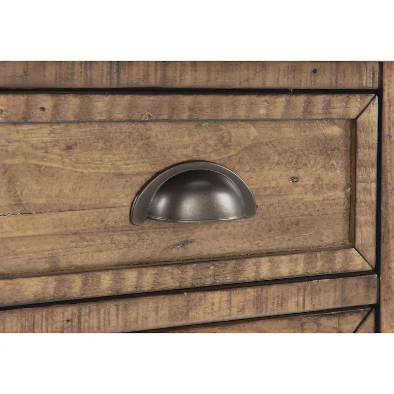 Monterey Solid Wood Chairside End Table with Hidden Power Outlets