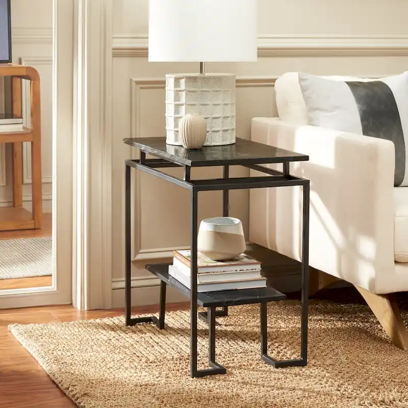 SAFAVIEH Malvina Single Shelf Rectangle Accent Table - 24  L x 14  D x 24  H - 24Wx14Dx24H