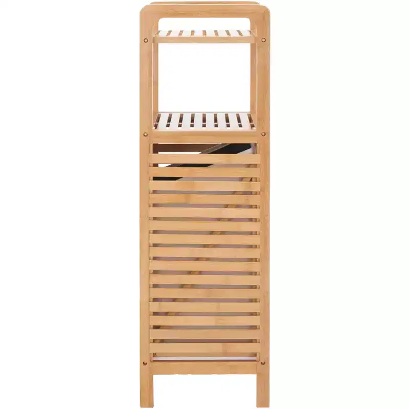 Hallow Laundry Basket with Shelf - STG1903 - Natural/Beige - Safavieh