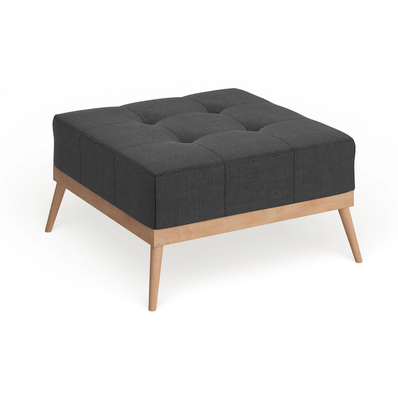 Christopher Knight Home Carson Lund Mid-century Tufted Fabric Square Ottoman Table