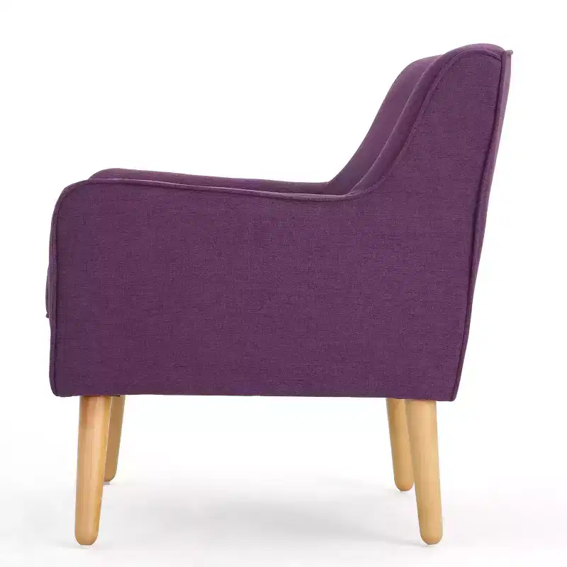 GDFStudio Merel Mid-Century Modern Fabric Tufted Accent Chair