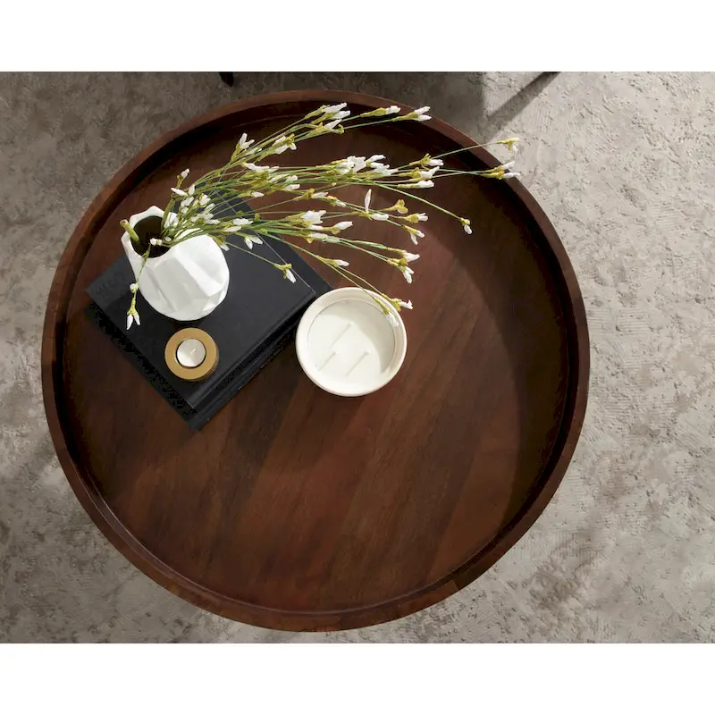 Kate and Laurel Avery 30-inch Round Coffee Table - 30 Diameter