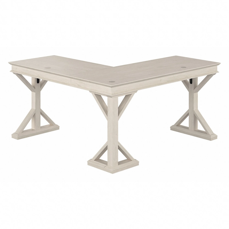 Homestead 60W Farmhouse L Shaped Desk by Bush Furniture