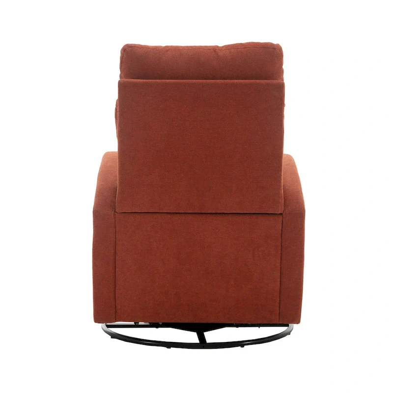 Upholstered Swivel Glider Rocking Chair