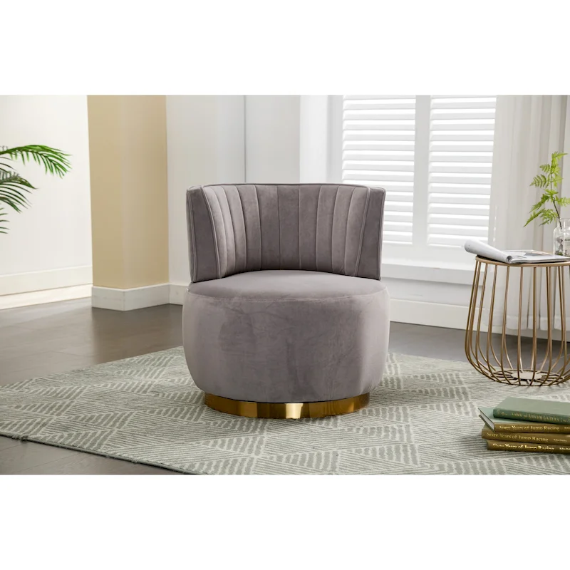 360 Degree Swivel Cuddle Barrel Accent Chair