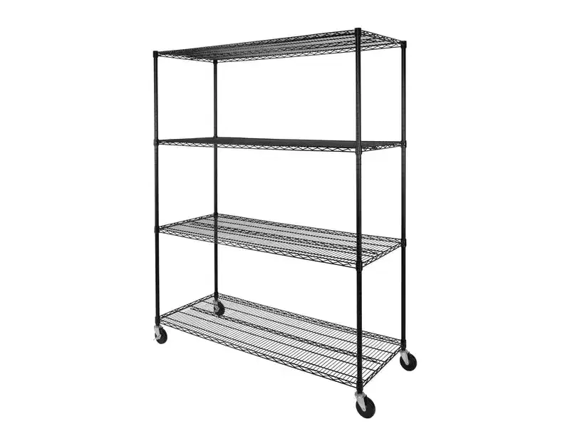 Seville Classics UltraDurable 4-Tier 60 x 24 Steel Wire Shelving Unit