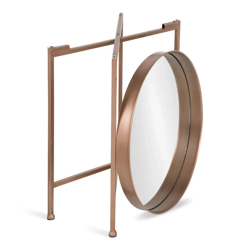 Kate and Laurel Celia Round Metal Side Table - 18.25x18.25x22