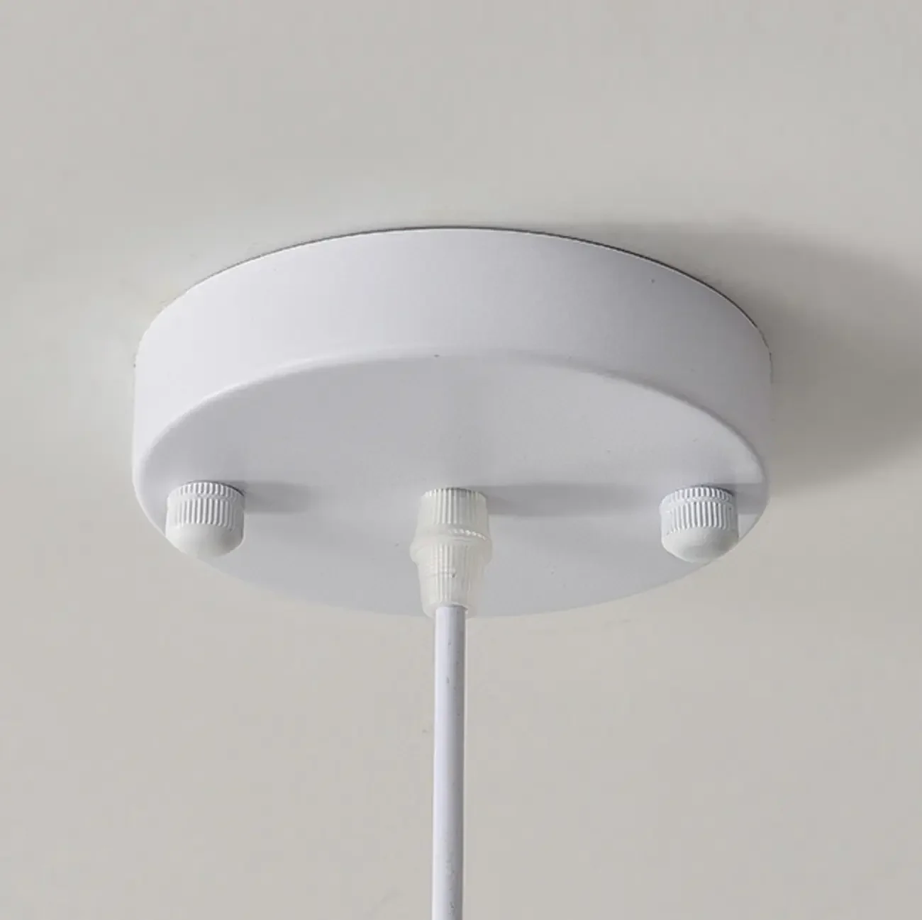 Modern White Tier Fabric Drum Chandelier with Adjustable Height