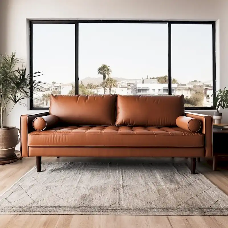 Birkdale 70.1 Faux Leather Sofa