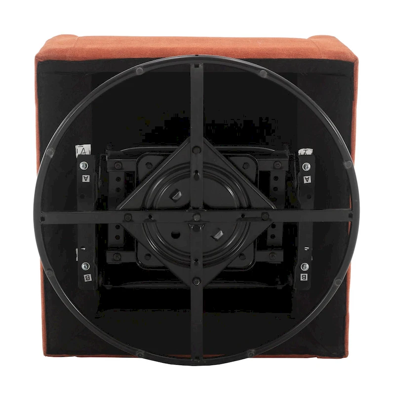 Upholstered Swivel Glider Rocking Chair