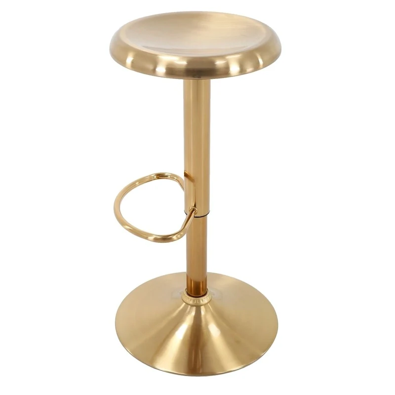 Adjustable Height Barstool in Chromed Finish