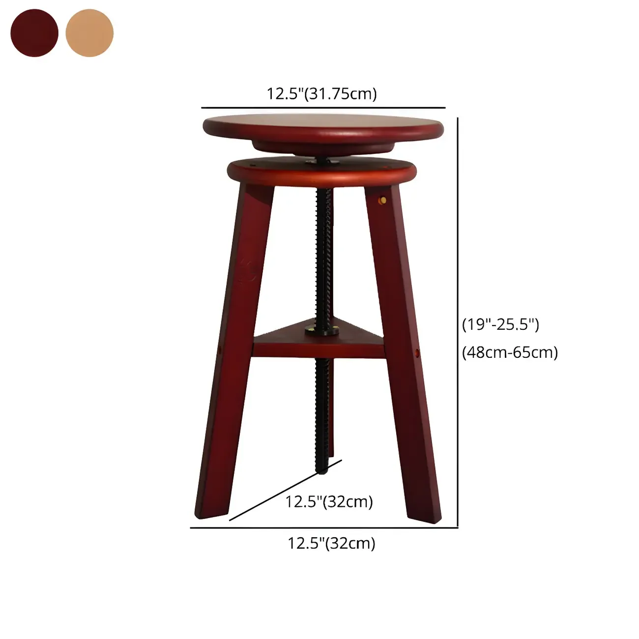 Counter Swivel Wood Modern Bar Stools