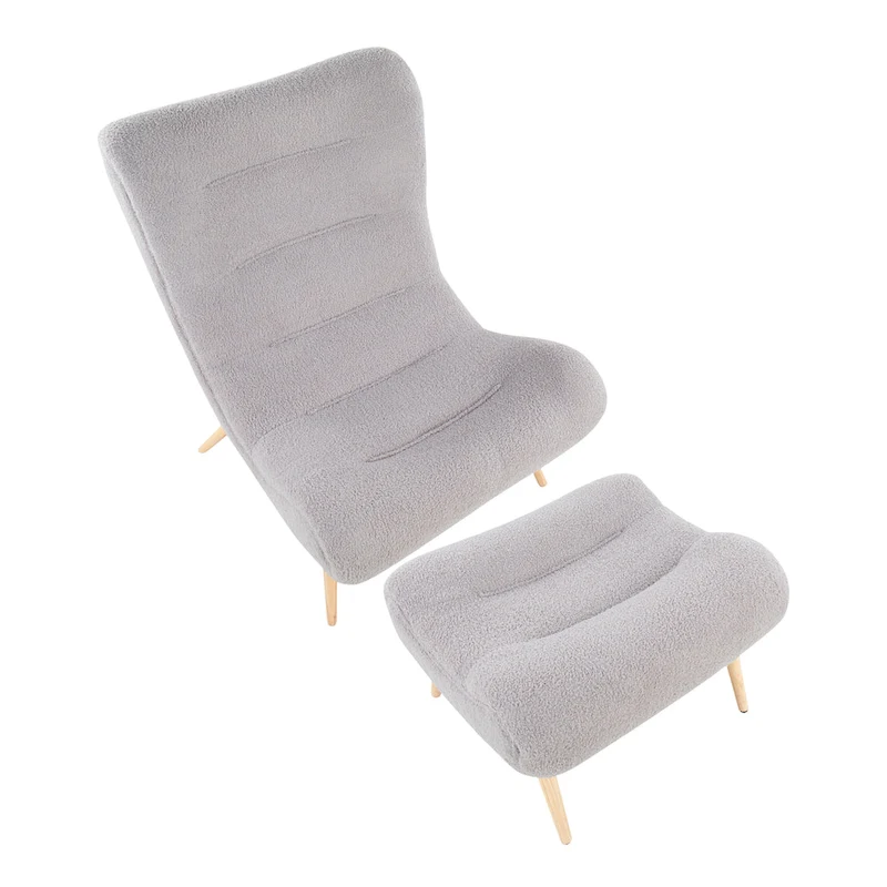 Carson Carrington Grega Chair with Ottoman