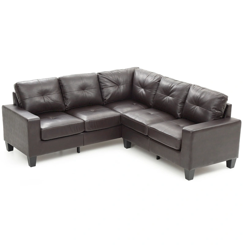 Newbury Faux Leather Sectional Sofa