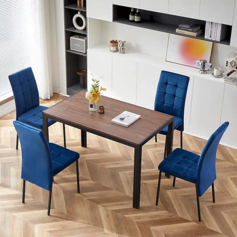 Howtai Upholstered Velvet Dining Chair High Back