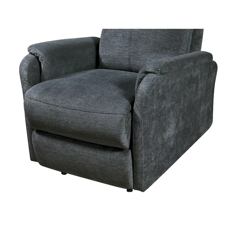 Blue Power Recliner with USB Charger