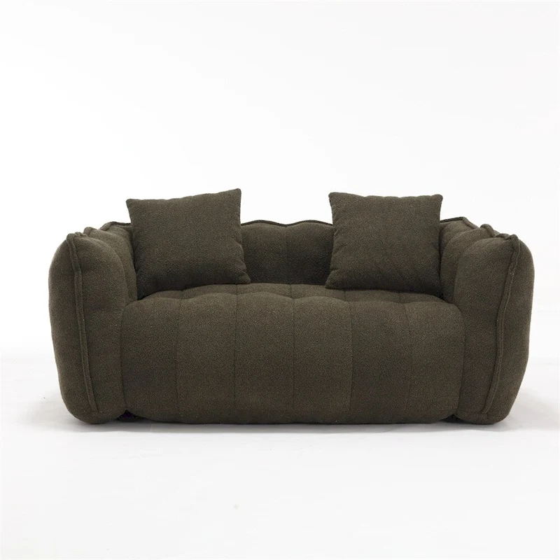 Modern Chenille Recliner Sofa with High Resilience Foam