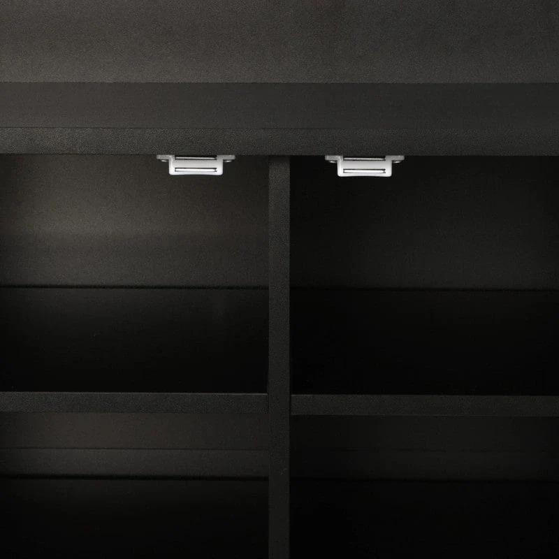 Wide Hall Tree with 10 Shoe Cubbies & 7 Coat Hooks, 43 W Coat Rack with Entryway Bench, 3-in-1 Design and Adjustable Shelves