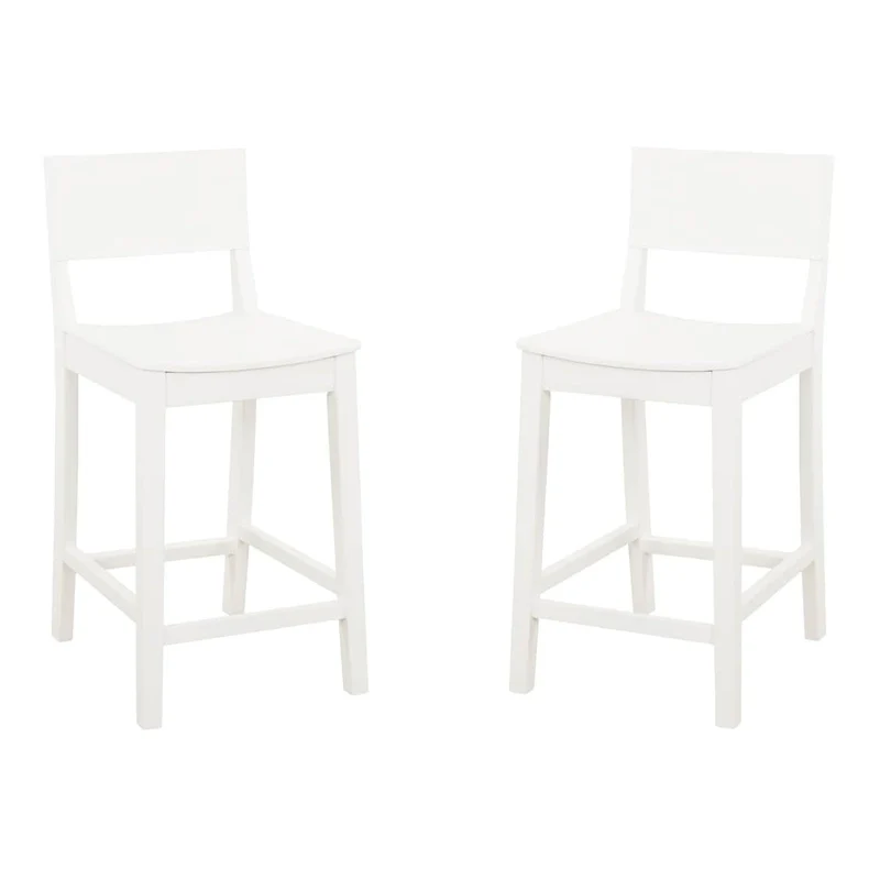 Dahlia Wood 24-Inch Armless Counter Stool (Set of 2)