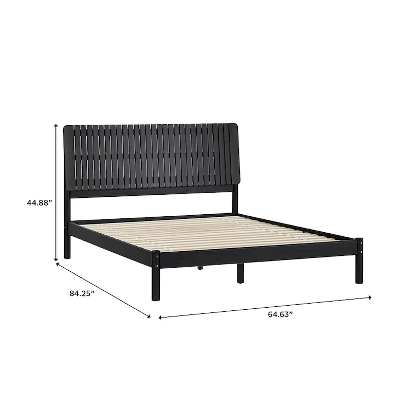 Middlebrook Designs Slatted Headboard Modern Queen Bed
