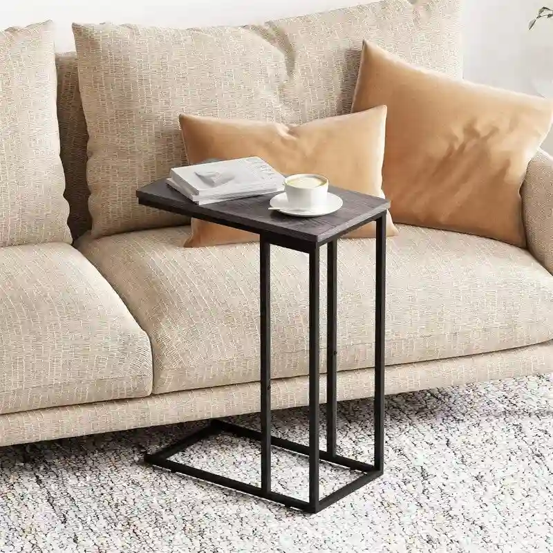 Small C Shaped End Table - 10D x 18.1W x 25H