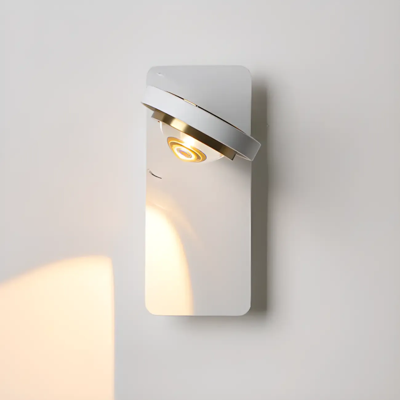 Sleek Adjustable Metal LED Wall Sconce with Acrylic Shade