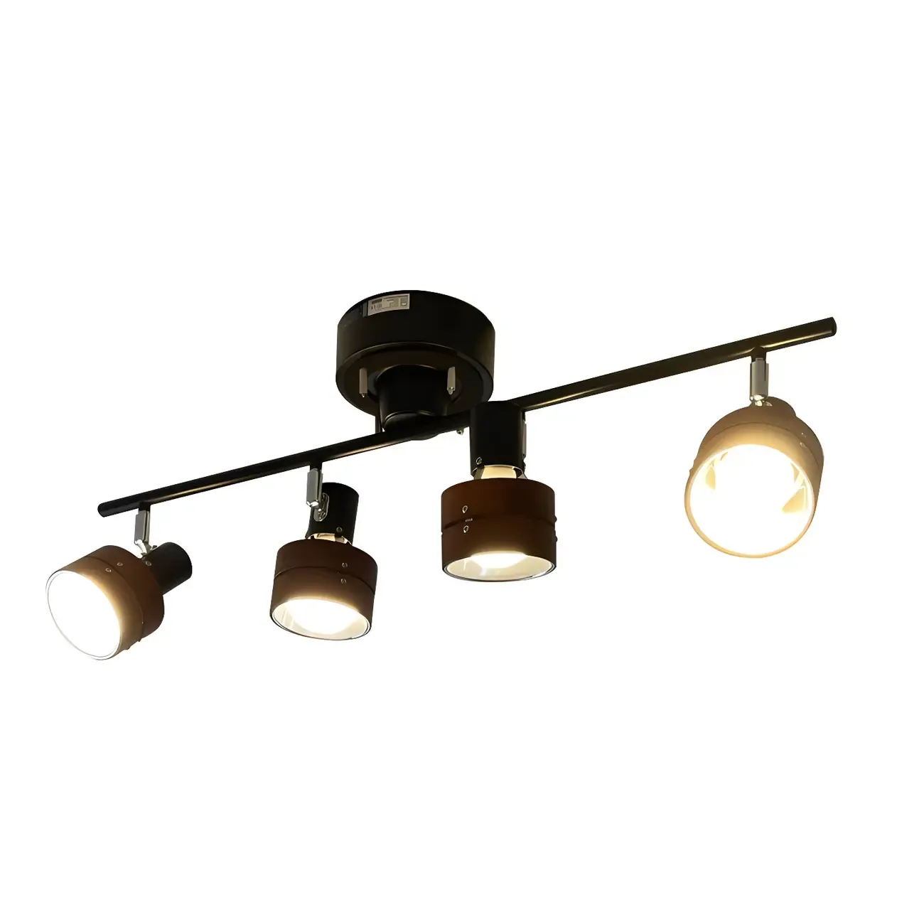 4-Light Modern Dimmable LED Track Light with Adjustable Head