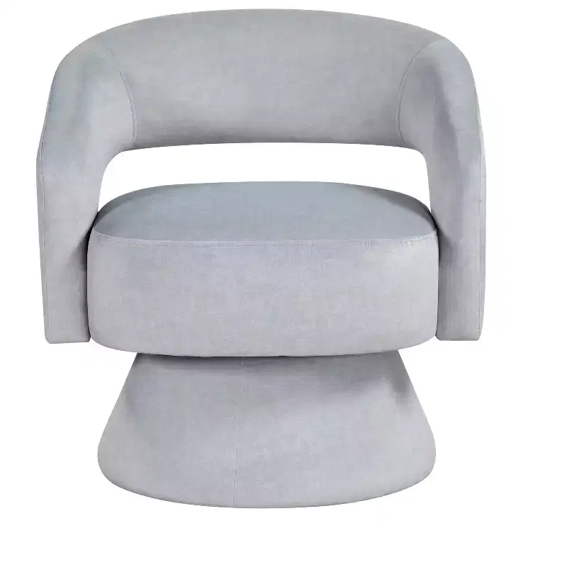 Velvet Swivel Accent Chair, 1-Seat