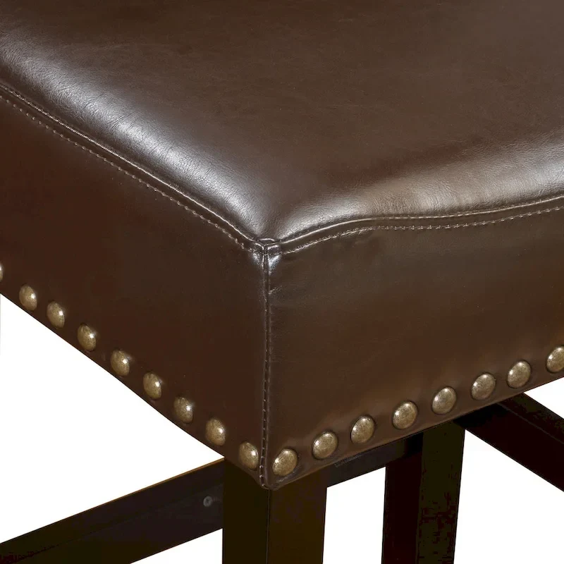 Lisette 26-inch Brown Backless Counter Stool (Set of 2) by Christopher Knight Home - 18.00 D x 15.50 W x 26.00 H