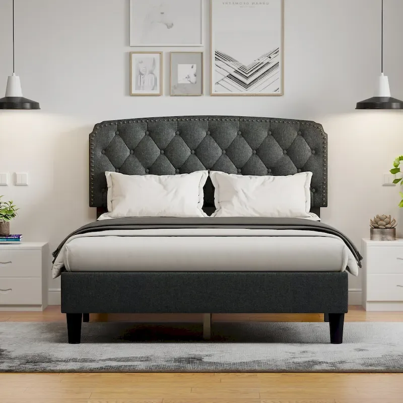 Adjustable Headboard with Upholstery
