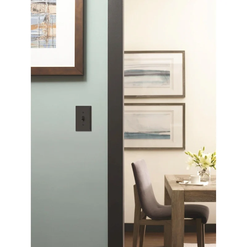 Mulholland 1 Toggle Black Bronze Wall Plate - 1 Toggle