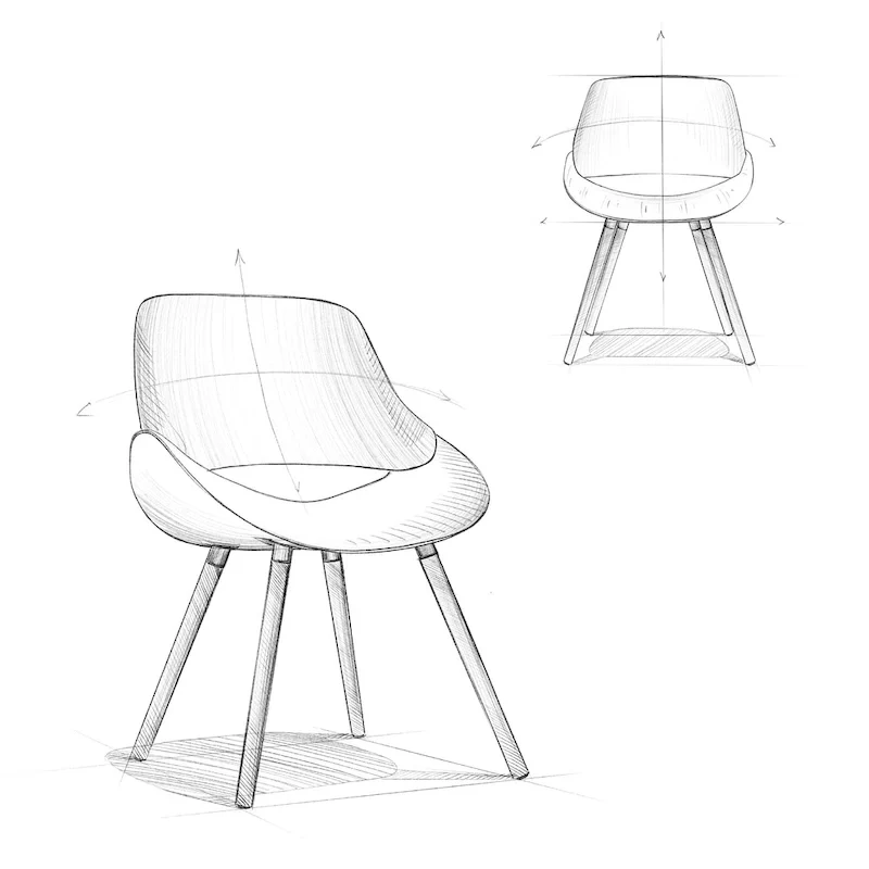 WYNDENHALL Malone Bentwood Dining Chair in Cream Faux Leather - 22.8 D x 20.9 W x 30.9H