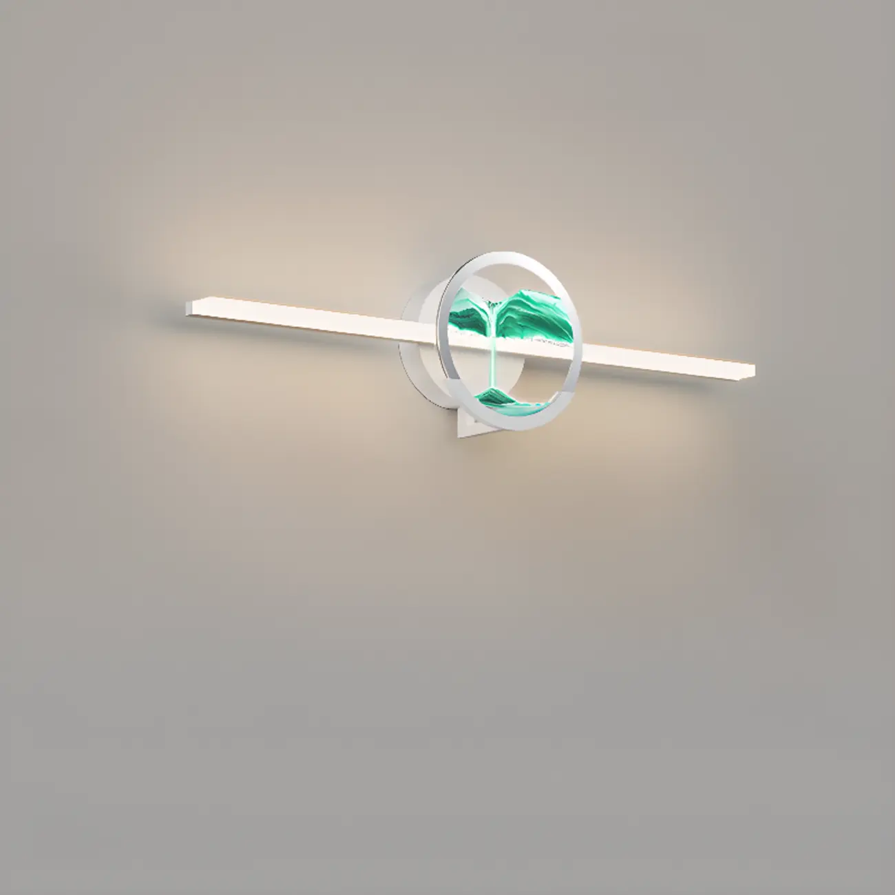 Dimmable Glass Bathroom Vanity Light with Integrated LED