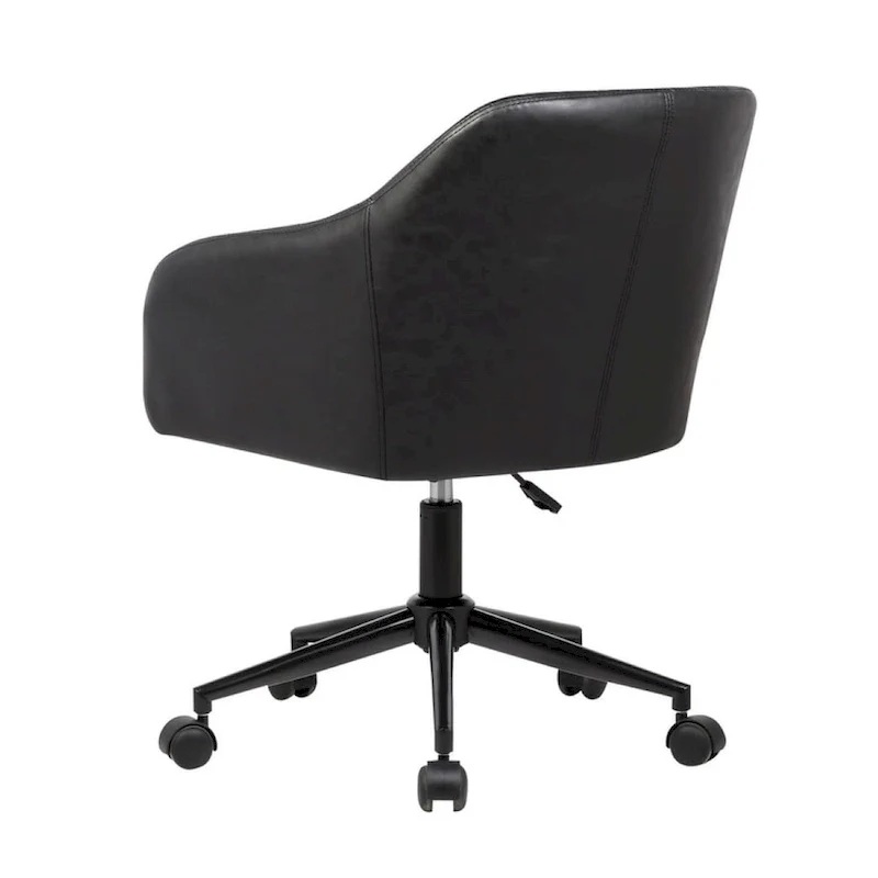 Office Desk Chair, Tufted PU Leather Upholstery