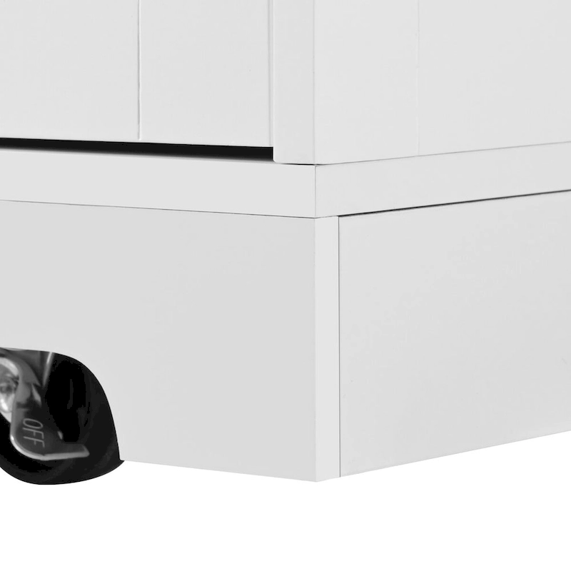 55.7Kitchen Island,2 Drop Leaf,Rolling Kitchen Cart on 5 Wheels,Power Outlet,Folding Dining Table,Spice & Towel Rack,3 Drawers