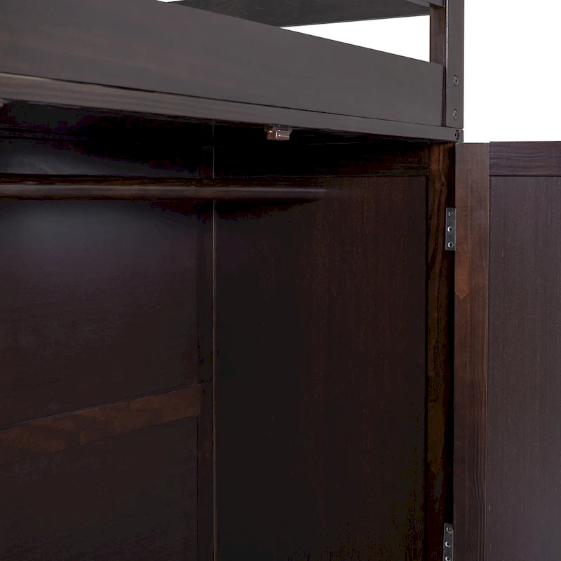 Full Loft Bed with Study Station, Wardrobe, Desk & Drawers