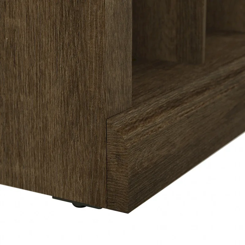 Woodland 24W Small Shoe Bench with Shelves by Bush Furniture