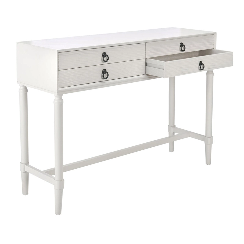 SAFAVIEH Beaulah 4-Drawer Console Table - 42 W x 13 L x 29.5 H - 42Wx13Dx30H