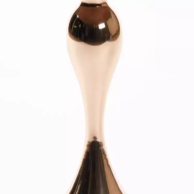 21.2 H Elegance Mermaid Tail Metal Pedestal End Table