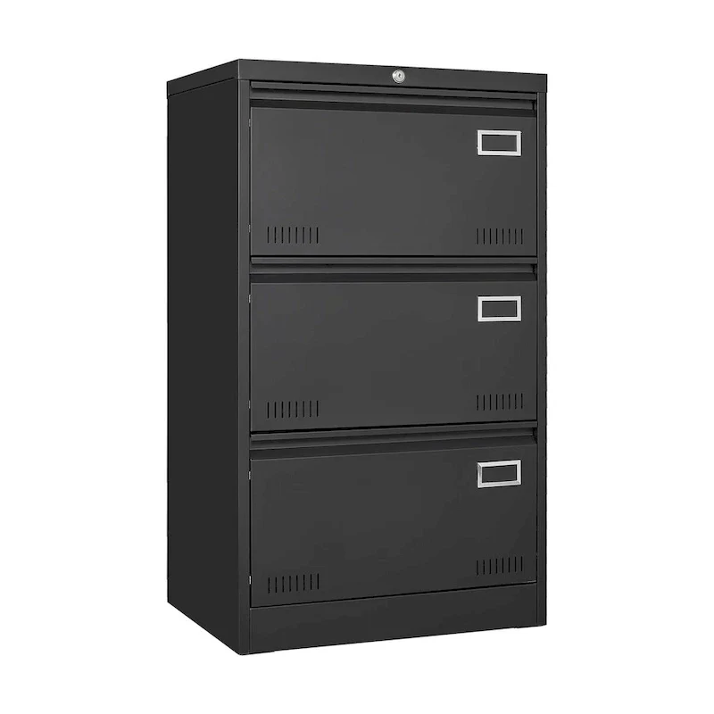 3 Drawer Metal Lateral File Cabinet with Lock,Office Vertical Files Cabinet ,Locking Metal File Cabinet,Assembly Required