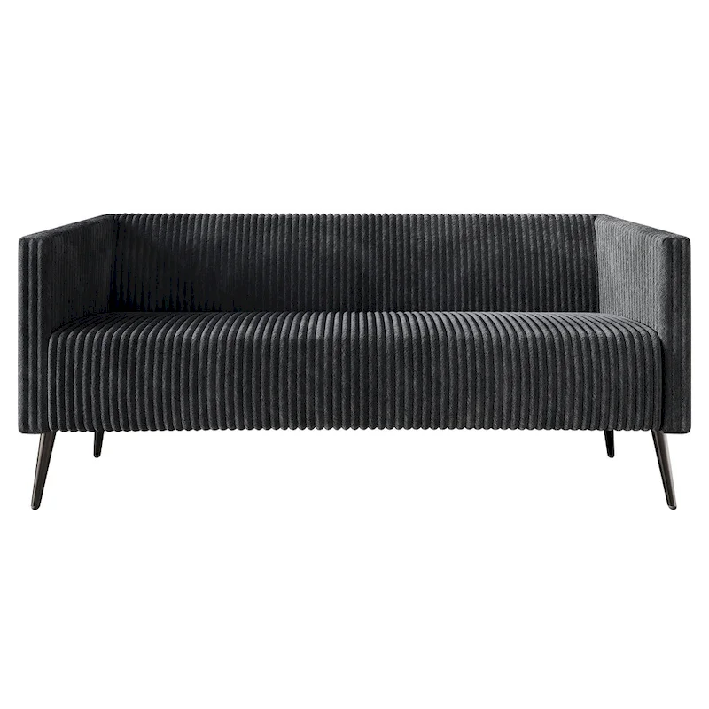 CraftPorch Corduroy Modern and Glamorous Velvet Upholstered Sofa