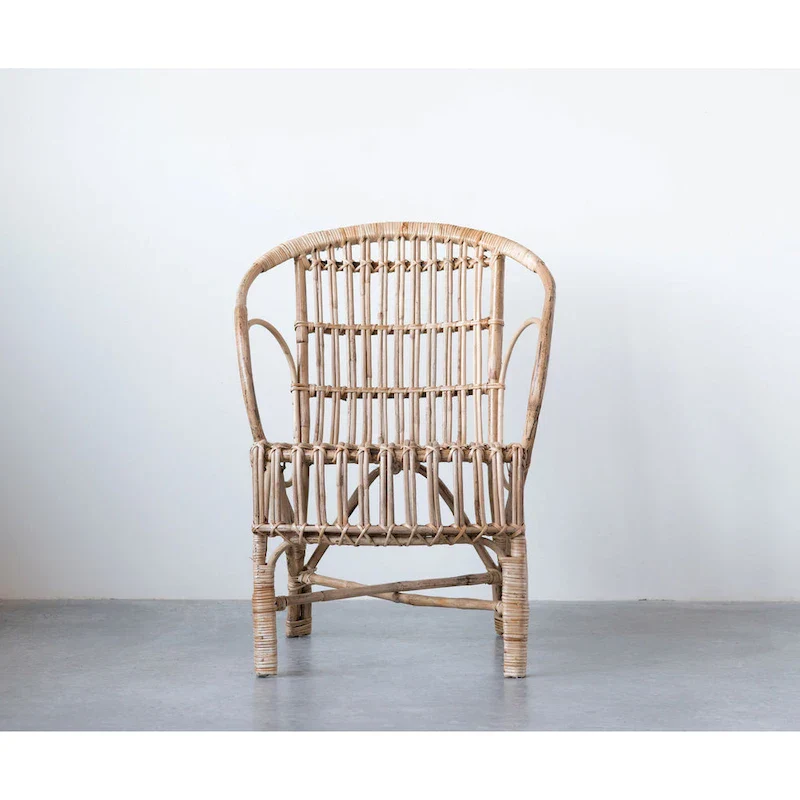 Pure Bamboo Chair with Rounded Back